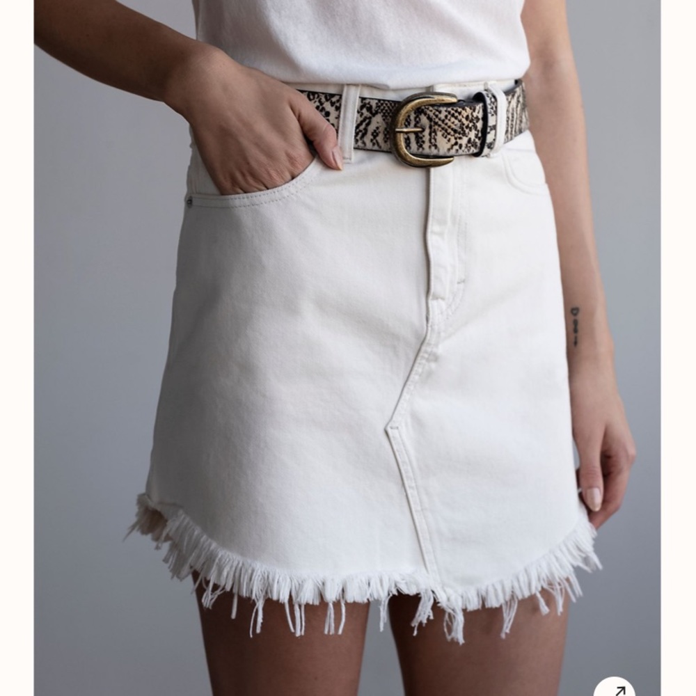 Brand New Free People Bailey denim mini skirt